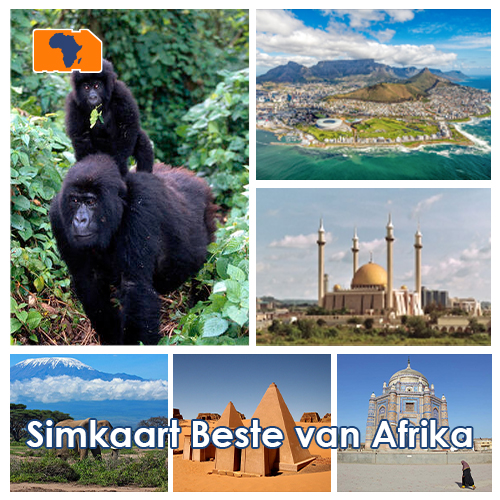 Data Simkaart Beste van Afrika - 1GB Top Merken Winkel